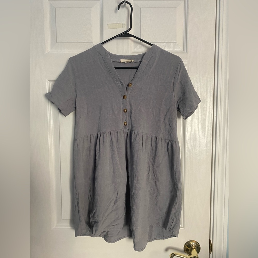 Light greyish blue Pacsun dress, size M, on the shorter side